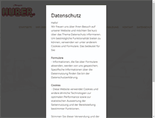 Tablet Screenshot of metzgerei-huber.com