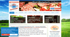 Desktop Screenshot of metzgerei-huber.de